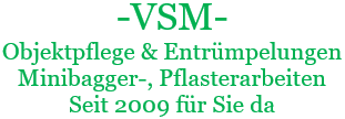 Logo - VSM - Objekt-, Landschaftspflege & Service